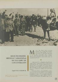 Argelès-sur-Mer. Miserias y grandezas de un campo de concentración  / Ángel Pozo Sandoval  | Biblioteca Virtual Miguel de Cervantes