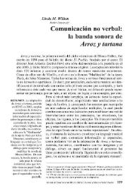 Comunicación no verbal: la banda sonora de "Arroz y tartana"  / Linda M. Willem | Biblioteca Virtual Miguel de Cervantes