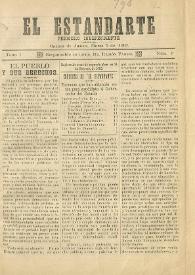Portada:El Estandarte : periódico independiente. Tomo I, núm. 9, marzo 5 de 1902