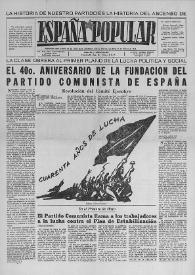 España popular : semanario al servicio del pueblo español. Año XIX, segunda época, núm. extraordinario, 25 de mayo de 1960 | Biblioteca Virtual Miguel de Cervantes