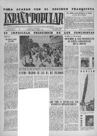 España popular : semanario al servicio del pueblo español. Año XXII, segunda época, núm. 908, 15 de julio de 1961 | Biblioteca Virtual Miguel de Cervantes