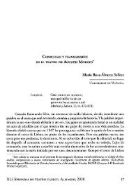 Comicidad y transgresión en el teatro de Agustín Moreto / María Rosa Álvarez Sellers | Biblioteca Virtual Miguel de Cervantes