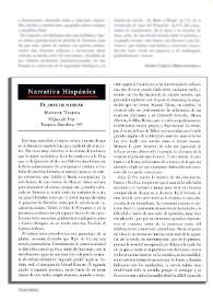 Más información sobre El arte de narrar. Manuel Talens: "Hijas de Eva". Tusquets, Barcelona, 1997 [recensiones] / José María Pozuelo Yvancos