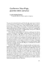 Guillermo Díaz-Plaja, puente entre culturas / Julia Butiñá Jiménez | Biblioteca Virtual Miguel de Cervantes