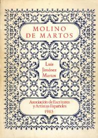 Molino de Martos / Luis Jiménez Martos | Biblioteca Virtual Miguel de Cervantes