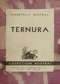 Ternura / Gabriela Mistral | Biblioteca Virtual Miguel de Cervantes