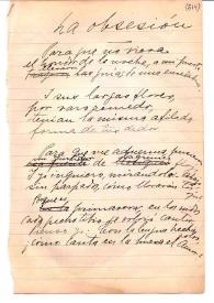 La obsesión / [Gabriela Mistral] | Biblioteca Virtual Miguel de Cervantes