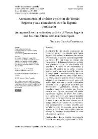 Acercamiento al archivo epistolar de Tomás Segovia y sus conexiones con la España peninsular / Nuria de Orduña Fernández | Biblioteca Virtual Miguel de Cervantes