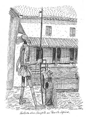 Ilustración: «Venta de don Quijote en Puerto Lápice»