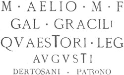 Inscripción romana