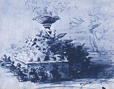 Dibujo  de Gustavo Adolfo Bécquer