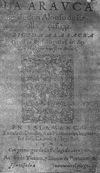 La Araucana, 1574