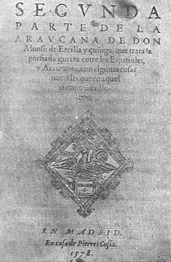 La Araucana, Segunda Parte, 1578