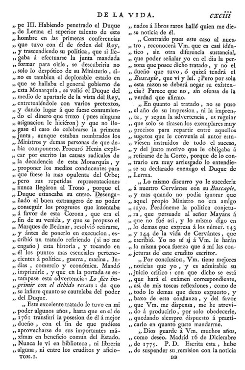 Quijote, RAE, 1780, pág. CXCIII