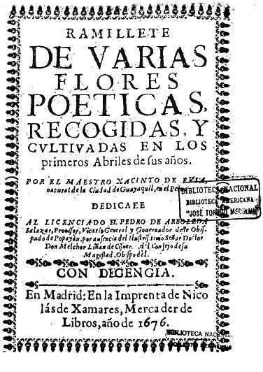 Ramillete de varias flores poéticas, recogidas y cultivadas en los primeros  abriles de sus años | Biblioteca Virtual Miguel de Cervantes